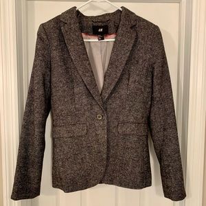 H&M Tweed Fitted Blazer